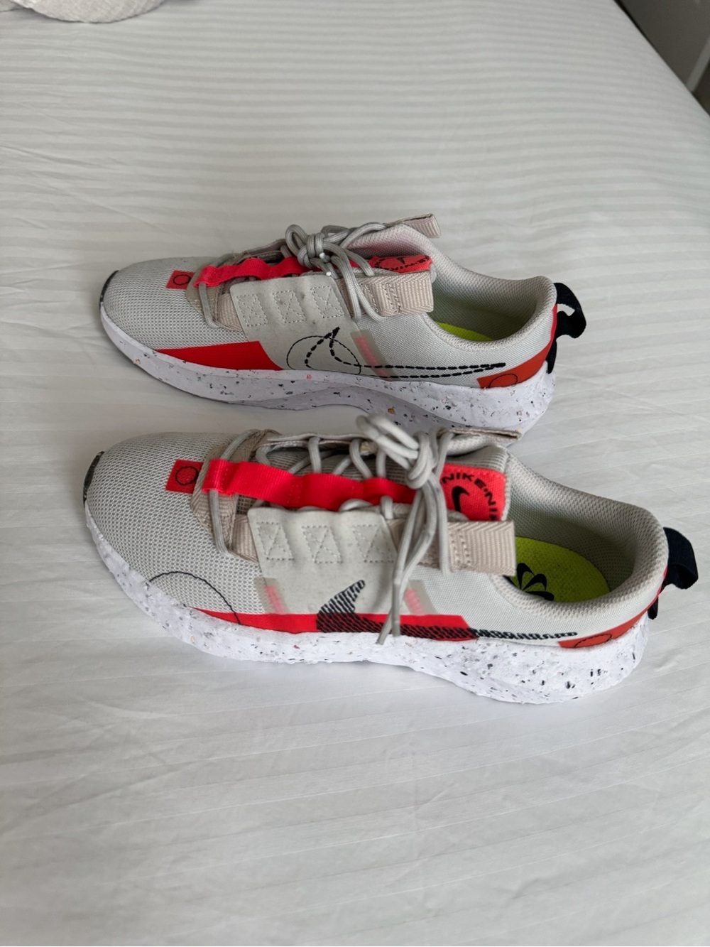 Nike Wmns Crater Impact 'Light Bone Bright Crimson' - NWOT/B